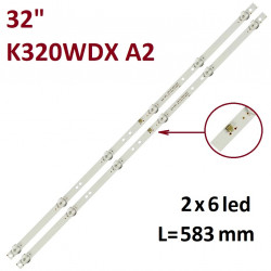 LED Комплект 32'' К320WDX A2  Type A/B ( за Philips / Finlux / PANASONIC / SHARP )