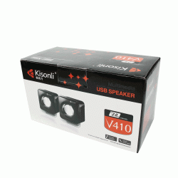 Тонколони За компютър Kisonli V410, 3W*2, USB, Черни