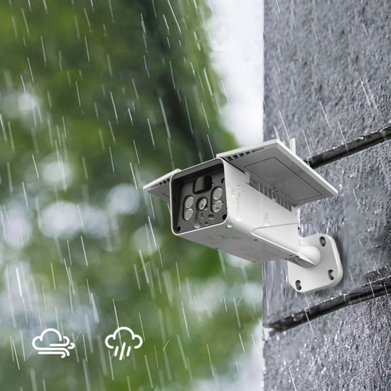 Смарт охранителна камера PST-SC216, 2.0Mp, Соларен панел, Външен монтаж, Wi-Fi, Tuya Smart, Бял - 91032