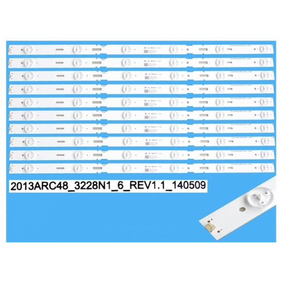 LED Комплект Samsung 48" инча 2013arc48_3228n1_6 rev1.1 ( 10 ленти по 6 диода ) 