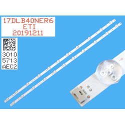 LED Комплект Vestel 40'' 17DLB40NER6   VES400QNDS-2D-N41 ( две ленти по 11 диода ) 