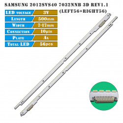 LED Комплект Samsung 40'' 2012SVS40 7032NNB LEFT56+RIGHT56 3D REV1.1 ( Лява и дясна лента по 56 диода ) 