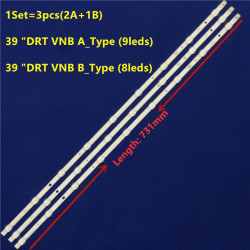 LED Комплект Vestel 39'' инча VESTEL39"DRT VNB A/B TYPE_REV0. 2 ( 8/9 Диода ) 
